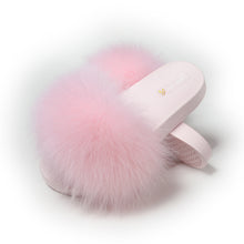 Load image into Gallery viewer, Fluffy Slides Furry Slipper Sandals (Flat-Solid color)