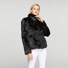 Load image into Gallery viewer, fur story Women's Genuine Rabbit Fur Coat for Winter Thick Warm Fur Jacket
