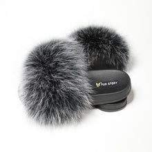 Load image into Gallery viewer, Fluffy Slides Furry Slipper Sandals (Flat-Solid color)