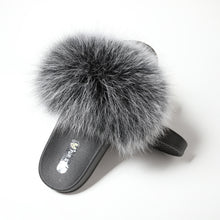Load image into Gallery viewer, Fluffy Slides Furry Slipper Sandals (Flat-Solid color)