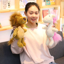 Load image into Gallery viewer, Primitive forest animal doll unicorn lion boar plush toy 22B25