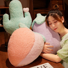 Load image into Gallery viewer, Plush Fruit Cushion Cartoon Sofa Pillow Bedside Back 22B42