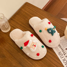 Load image into Gallery viewer, Women Cute Christmas Slipper Winter Thermal Fuzzy Slipper 22S24