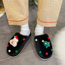 Load image into Gallery viewer, Women Cute Christmas Slipper Winter Thermal Fuzzy Slipper 22S24