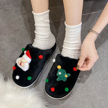 Load image into Gallery viewer, Women Cute Christmas Slipper Winter Thermal Fuzzy Slipper 22S24