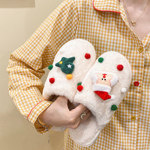 Load image into Gallery viewer, Women Cute Christmas Slipper Winter Thermal Fuzzy Slipper 22S24