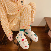 Load image into Gallery viewer, Women Cute Christmas Slipper Winter Thermal Fuzzy Slipper 22S24