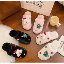 Load image into Gallery viewer, Women Cute Christmas Slipper Winter Thermal Fuzzy Slipper 22S24