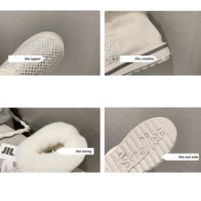 Load image into Gallery viewer, Winter Rhinestone Suede Plush Fur Warm Snow Boots For Women 22S26
