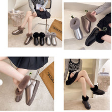 Load image into Gallery viewer, FUR STORY Fashion Pu Leather Keep Warm Thickened Winter Booties For Women 22S28