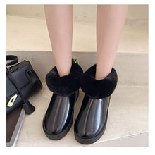 Load image into Gallery viewer, FUR STORY Fashion Pu Leather Keep Warm Thickened Winter Booties For Women 22S28