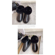 Load image into Gallery viewer, FUR STORY Fashion Pu Leather Keep Warm Thickened Winter Booties For Women 22S28