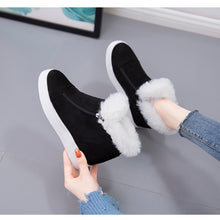 Load image into Gallery viewer, Winter Flat Boots Casual Ankle Snow Boots  Platform Thick Plush Shoes for Women 22S36