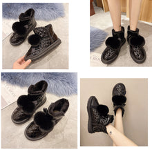 Load image into Gallery viewer, Women's Slip On Winter Boots Warm Winter Bootiesfur ball snow boots 22S34
