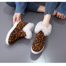Load image into Gallery viewer, Winter Flat Boots Casual Ankle Snow Boots  Platform Thick Plush Shoes for Women 22S36