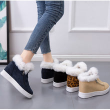 Load image into Gallery viewer, Winter Flat Boots Casual Ankle Snow Boots  Platform Thick Plush Shoes for Women 22S36