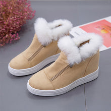 Load image into Gallery viewer, Winter Flat Boots Casual Ankle Snow Boots  Platform Thick Plush Shoes for Women 22S36