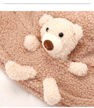 Load image into Gallery viewer, Women's Fashion plush bear doll Cap Ladies Winter Warm Fisherman Hat 22610