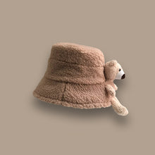 Load image into Gallery viewer, Women's Fashion plush bear doll Cap Ladies Winter Warm Fisherman Hat 22610