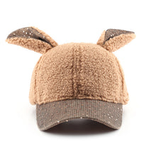 Load image into Gallery viewer, Winter plush  rabbit ears Caps  Warm  Outdoor Activities Hats for Women  22612