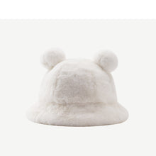 Load image into Gallery viewer, Women's mickey ears plush warm bucket hat in winter 22626