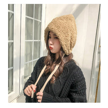 Load image into Gallery viewer, Women's Winter Beanie Hats Trapper Hat with Claimond Veins Warm Furry Hat 22627