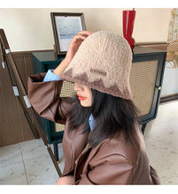 Load image into Gallery viewer, Fuzzy Bucket Hats for Women Furry Bucket Hat Winter 22628