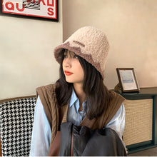 Load image into Gallery viewer, Fuzzy Bucket Hats for Women Furry Bucket Hat Winter 22628