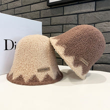 Load image into Gallery viewer, Fuzzy Bucket Hats for Women Furry Bucket Hat Winter 22628