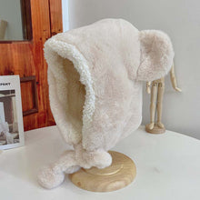 Load image into Gallery viewer, Winter trapper caps bear ears hats plush animal helmet cap 22631