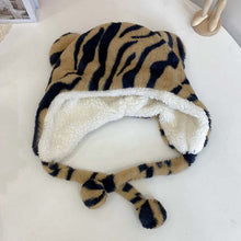 Load image into Gallery viewer, Winter trapper caps bear ears hats plush animal helmet cap 22631