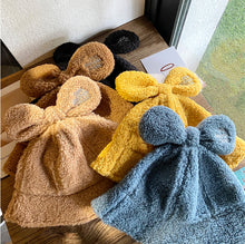 Load image into Gallery viewer, Winter Plush Fuzzy Bucket Hat mickey ears  Fisherman Hats for Women 22633