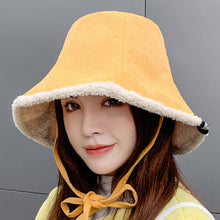 Load image into Gallery viewer, Winter Bucket Hat Fluffy Faux Fur Fisherman Cap for Women 22634