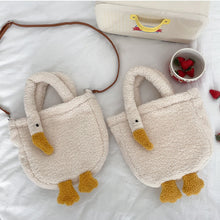 Load image into Gallery viewer, Women Cute Goose Plush Bag Funny Novelty Goose Tote Handbag Shoulder 22410