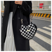 Load image into Gallery viewer, Heart Shaped Handbag Women's Faux Fur Cross-Body Bag Shoulder Bag 22412