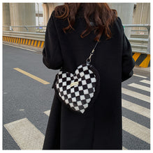 Load image into Gallery viewer, Heart Shaped Handbag Women's Faux Fur Cross-Body Bag Shoulder Bag 22412