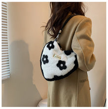 Load image into Gallery viewer, Heart Shaped Handbag Women's Faux Fur Cross-Body Bag Shoulder Bag 22412