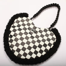 Load image into Gallery viewer, Women's Faux Fur Cross-Body Bag Heart Shaped Handbag  Shoulder Bag 22413