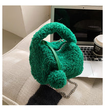 Load image into Gallery viewer, Ladies Fluffy Shoulder Bag Women Furry Purse Fluffy Tote Bag 22414