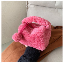 Load image into Gallery viewer, Ladies Fluffy Shoulder Bag Women Furry Purse Fluffy Tote Bag 22414