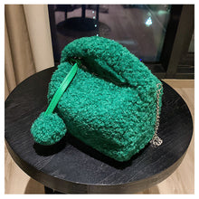 Load image into Gallery viewer, Ladies Fluffy Shoulder Bag Women Furry Purse Fluffy Tote Bag 22414