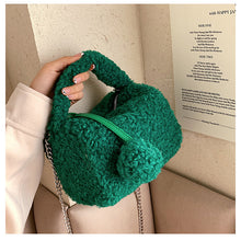 Load image into Gallery viewer, Ladies Fluffy Shoulder Bag Women Furry Purse Fluffy Tote Bag 22414