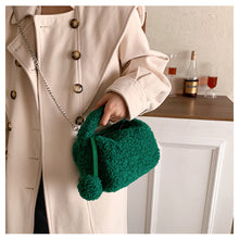 Load image into Gallery viewer, Ladies Fluffy Shoulder Bag Women Furry Purse Fluffy Tote Bag 22414
