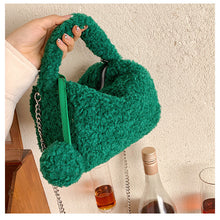 Load image into Gallery viewer, Ladies Fluffy Shoulder Bag Women Furry Purse Fluffy Tote Bag 22414