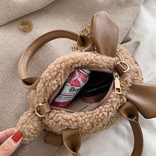Load image into Gallery viewer, Women Mini Plush Shoulder Bag Fashion Fluffy handbag Soft Warm 22421