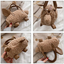 Load image into Gallery viewer, Women Mini Plush Shoulder Bag Fashion Fluffy handbag Soft Warm 22421