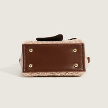 Load image into Gallery viewer, Winter Plush Fashion Bow Handbag Faux Fur Crossbody Bags 22422