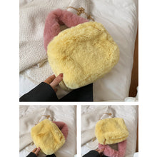 Load image into Gallery viewer, Women Plush Chain Crossbody Shopper Bag Ladies Tote Shoulder Bag 22428