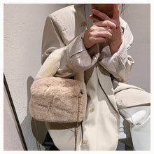 Load image into Gallery viewer, Women Plush Chain Crossbody Shopper Bag Ladies Tote Shoulder Bag 22428