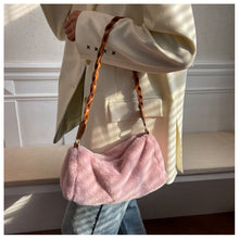 Load image into Gallery viewer, Faux Fur Shoulder Bag Fuzzy Tote Bag Furry Handbag for Women 22429